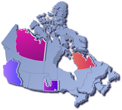 canada map
